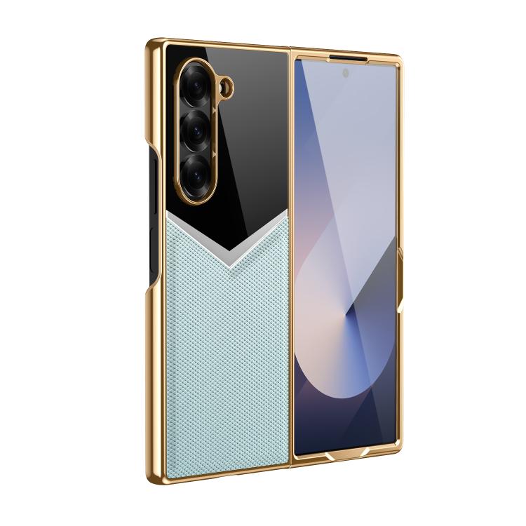 Integrated Leather Contrast Color Folding Phone Case