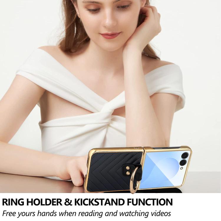 VIETAO Dream Series Metal Ring Leather Phone Case