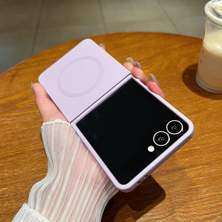 Solid Color Liquid Silicone MagSafe Magnetic Phone Case