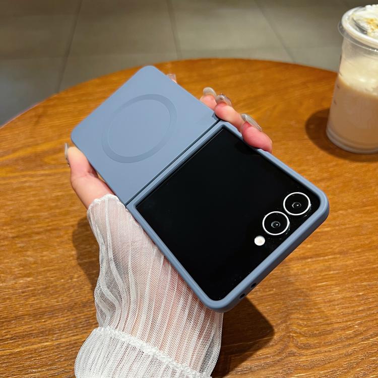 Solid Color Liquid Silicone MagSafe Magnetic Phone Case