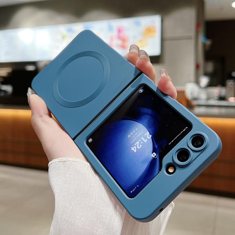 Solid Color Liquid Silicone MagSafe Magnetic Phone Case