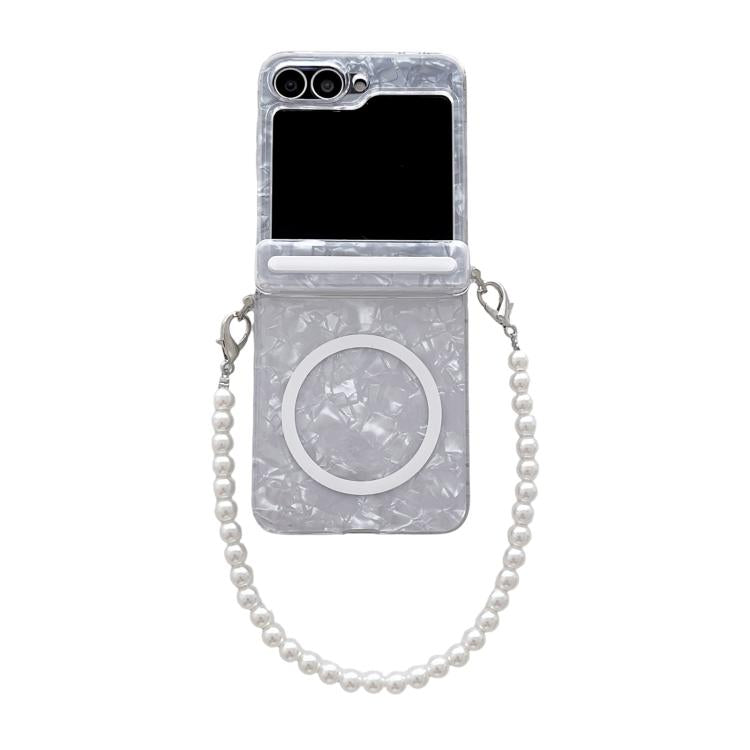 Axis Pearlescent Shell Texture MagSafe Phone Case with Bracelet
