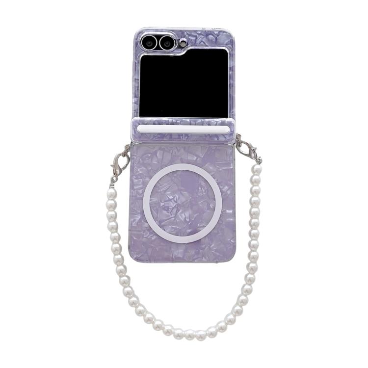Axis Pearlescent Shell Texture MagSafe Phone Case with Bracelet