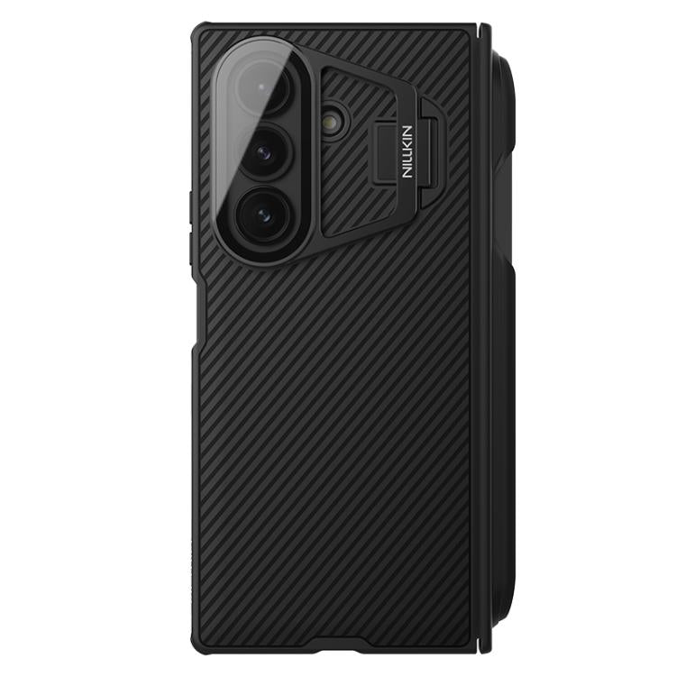 NILLKIN Black Mirror Prop CD Texture Transparent Mirror Cover Phone Case with Stylus