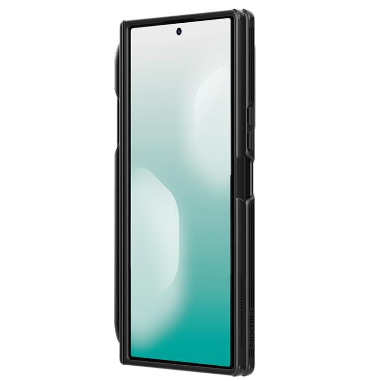 NILLKIN Black Mirror Prop CD Texture Transparent Mirror Cover Phone Case with Stylus