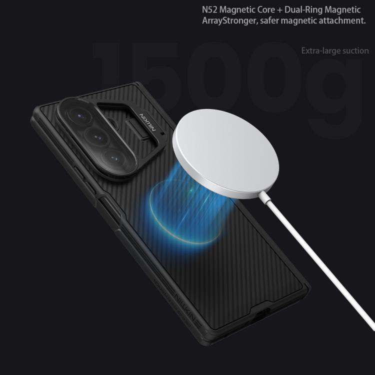 NILLKIN CamShield Prop Texture Transparent Mirror Cover MagSafe Magnetic PC Phone Case