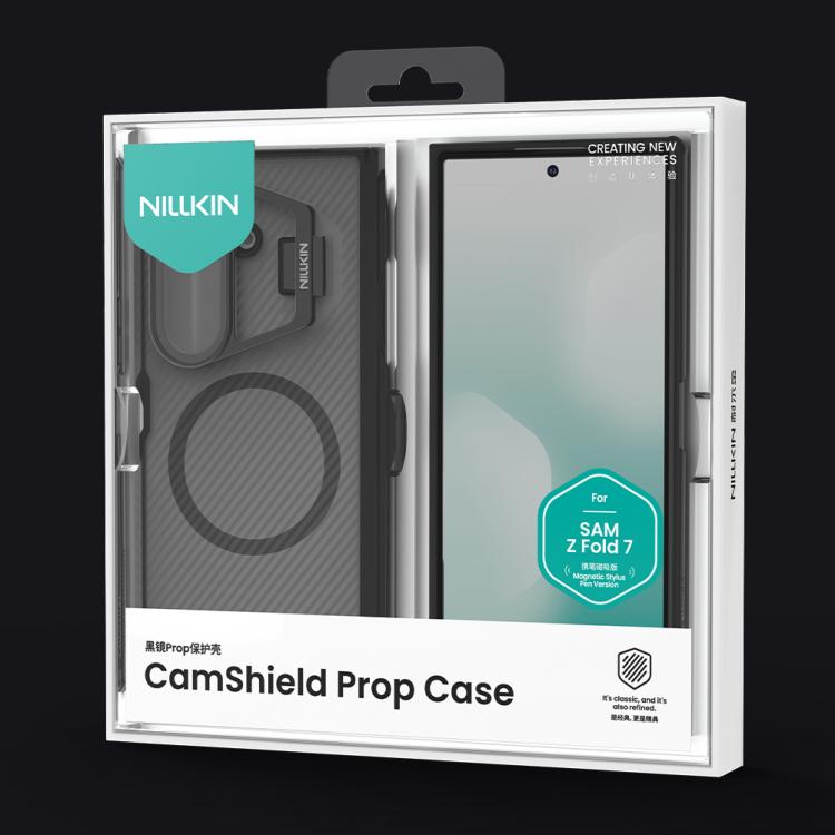 NILLKIN CamShield Prop Transparent Mirror Cover MagSafe Magnetic Translucent PC Phone Case with Stylus