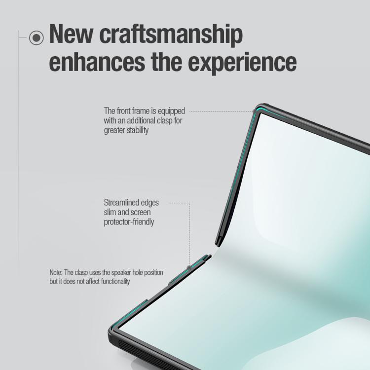 NILLKIN Frosted Fold PC + TPU Phone Case with Stylus