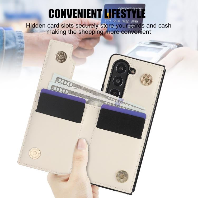 Rhombic Texture Ring Double Buckle Leather Phone Case