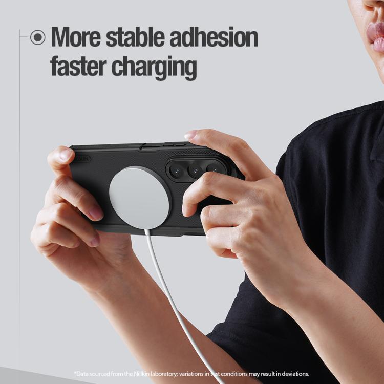 NILLKIN Frosted Fold PC + TPU MagSafe Magnetic Phone Case with Stylus