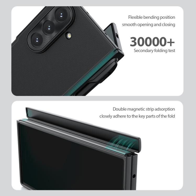 NILLKIN Frosted Fold PC + TPU MagSafe Magnetic Phone Case with Stylus