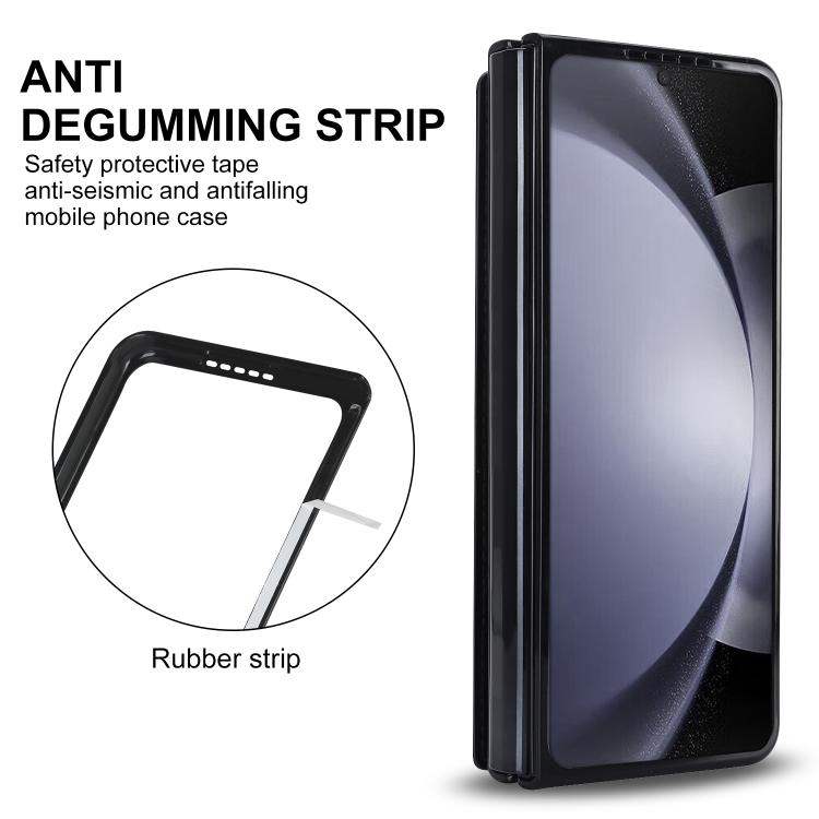 Full Coverage Fold Double Buckle PU Phone Case with Pen Slots