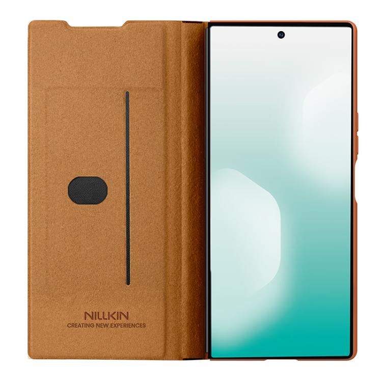 NILLKIN QIN Series Pro Sliding Camera Cover Design Leather Phone Case with Stylus