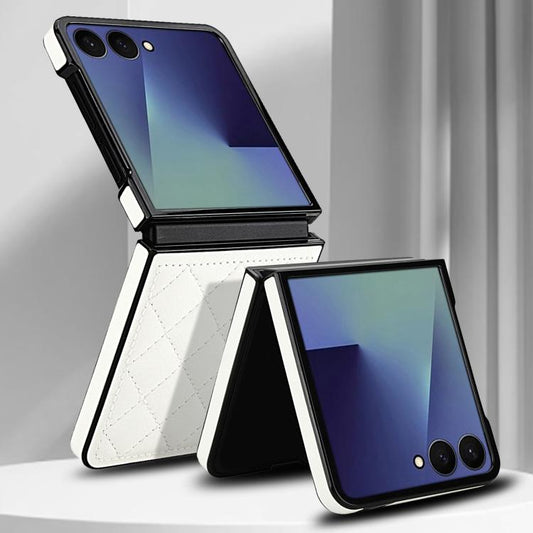 Rhombic Fold Leather Phone Case