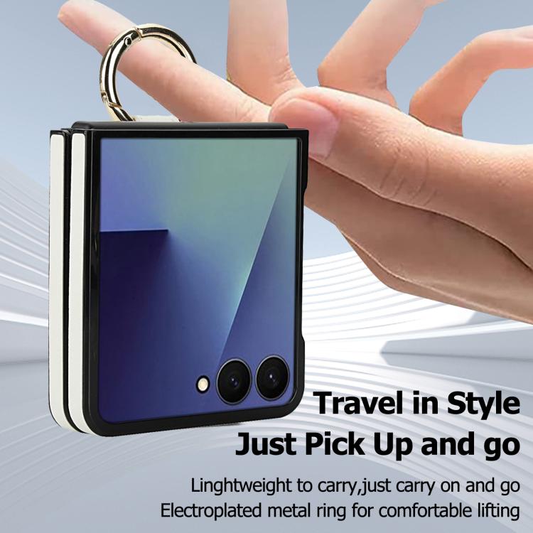 Rhombic Texture Ring Holder PU Phone Case