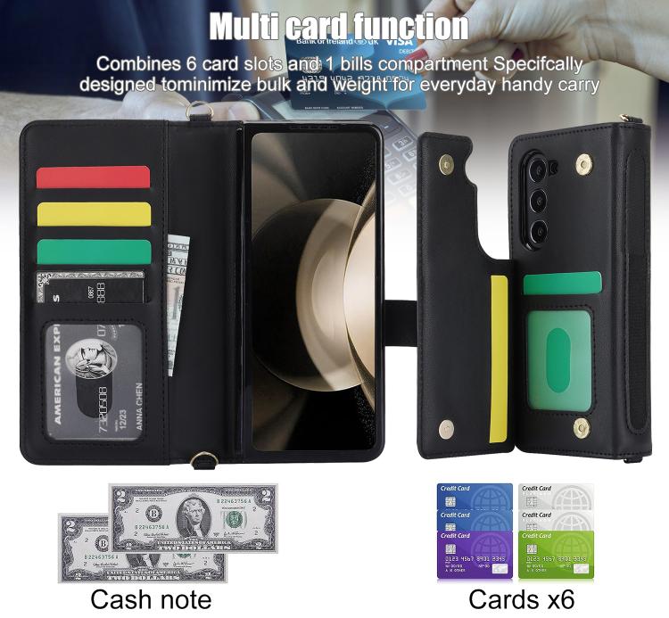 Rhombic Texture Crossbody Multifunctional Leather Phone Case