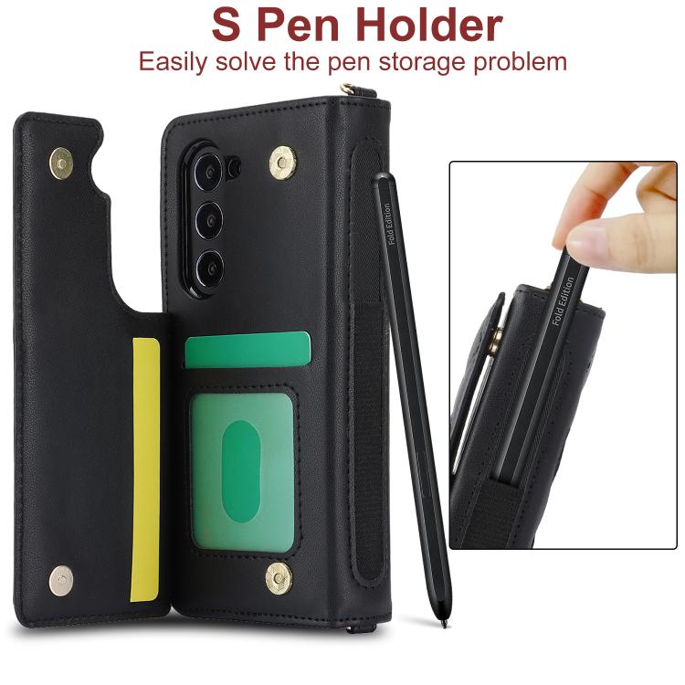 Rhombic Texture Crossbody Multifunctional Leather Phone Case