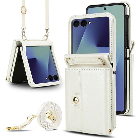 Solid Color Backpack Wallet Card Slot RFID PU Phone Case