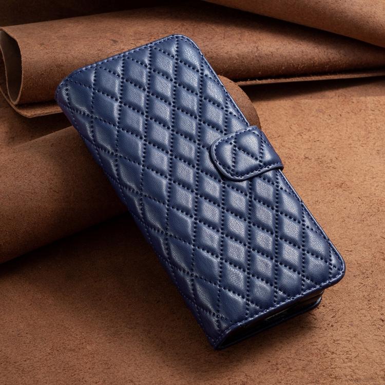Diamond Lattice Wallet Flip Leather Phone Case