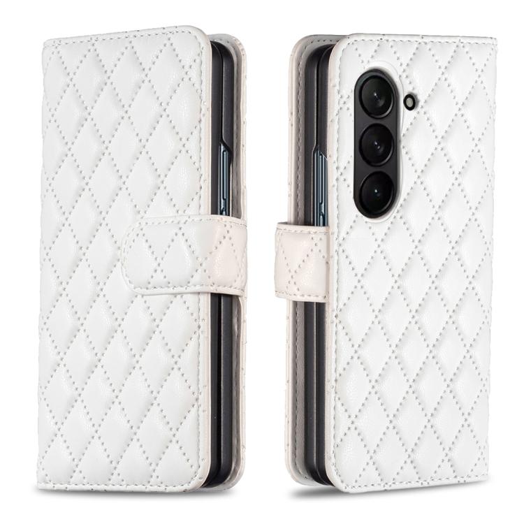 Diamond Lattice Wallet Flip Leather Phone Case