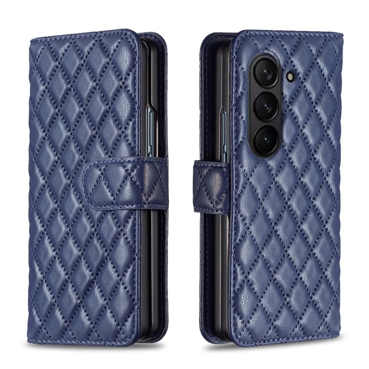 Diamond Lattice Wallet Flip Leather Phone Case
