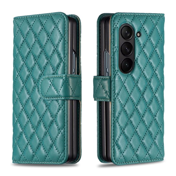 Diamond Lattice Wallet Flip Leather Phone Case