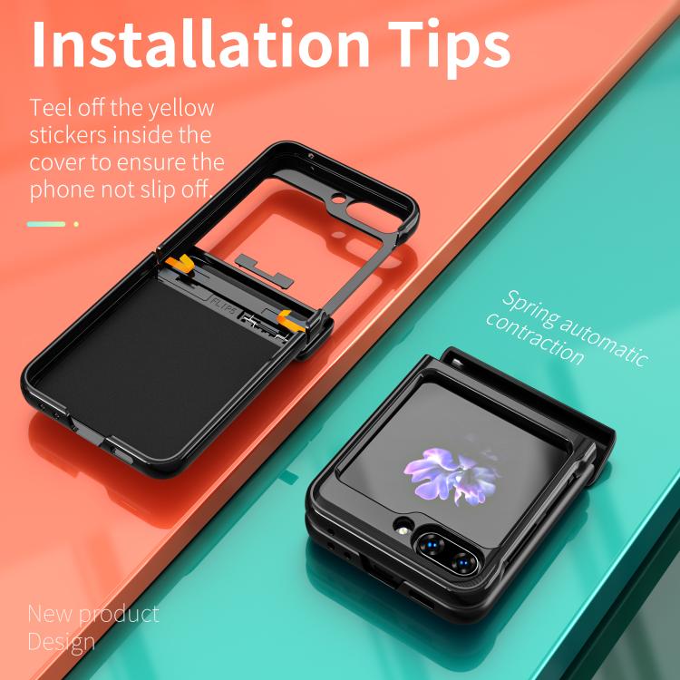 Kalebol Sliding Window Hinge Phone Case with Ring Stand