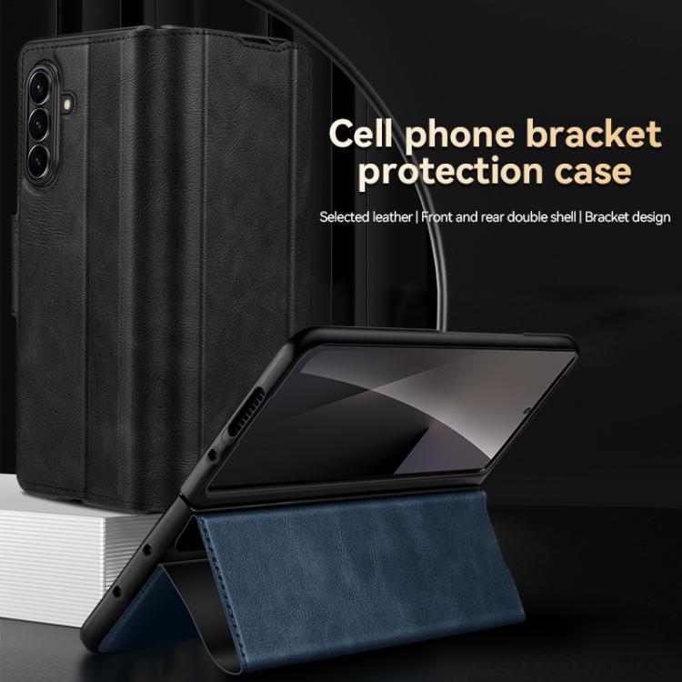 SULADA All-inclusive Magnetic Snap Flip Leather Phone Case