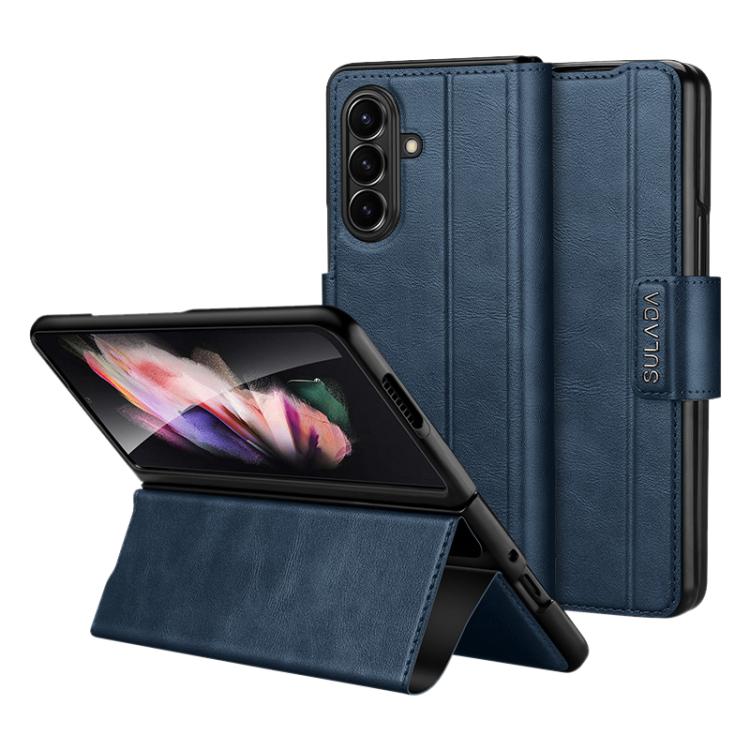 SULADA All-inclusive Magnetic Snap Flip Leather Phone Case