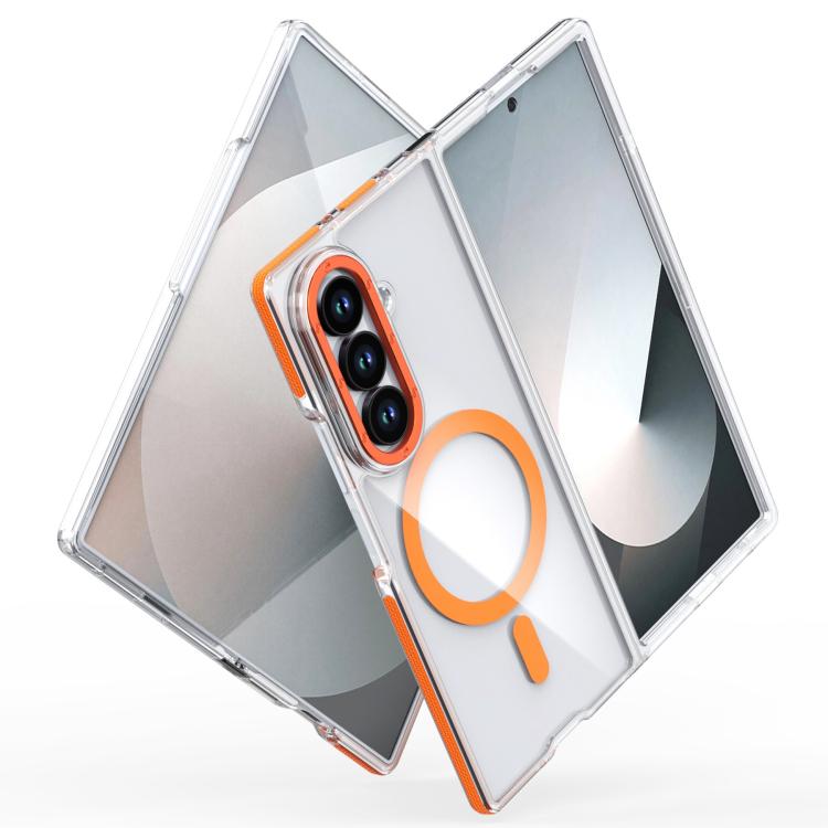 Dual-Color Clear Acrylic Hybrid TPU MagSafe Phone Case