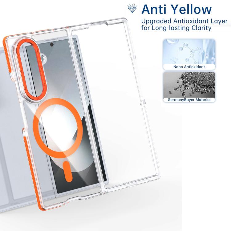 Dual-Color Clear Acrylic Hybrid TPU MagSafe Phone Case