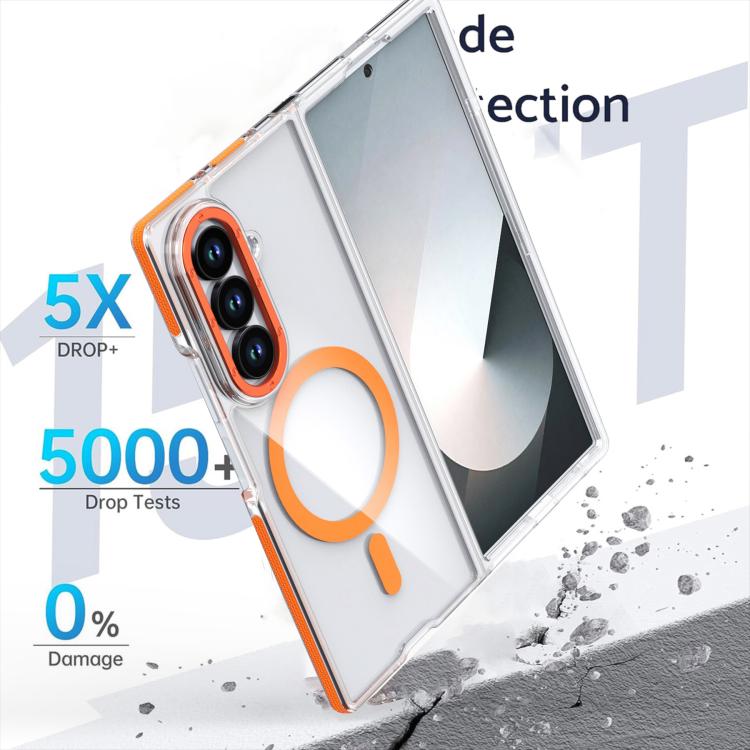 Dual-Color Clear Acrylic Hybrid TPU MagSafe Phone Case