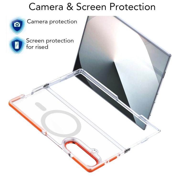 Dual-Color Clear Acrylic Hybrid TPU MagSafe Phone Case