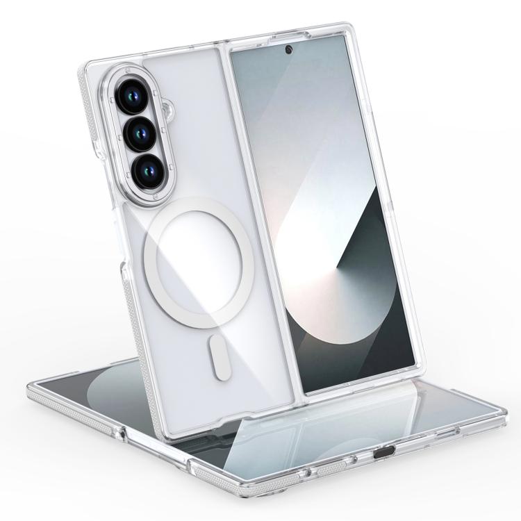 Dual-Color Clear Acrylic Hybrid TPU MagSafe Phone Case