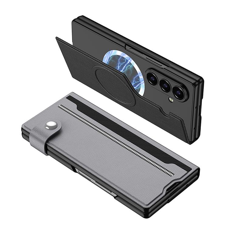 GKK Integrated MagSafe Magnetic Split Flip Leather Phone Case