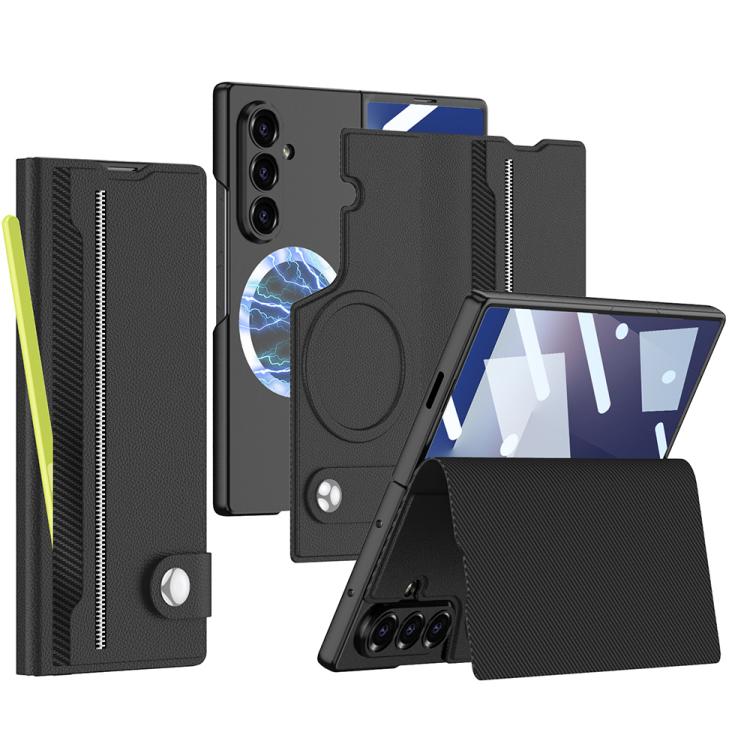 GKK Integrated MagSafe Magnetic Split Flip Leather Phone Case