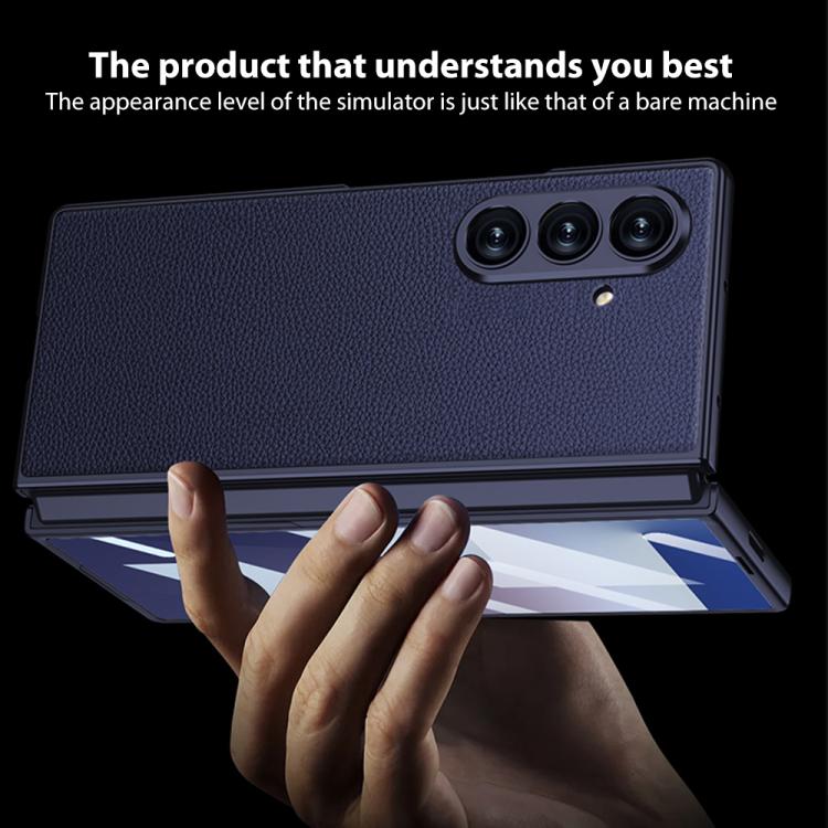 GKK Integrated Metal Paint Skin Feel Leather Full Coverage Phone Case