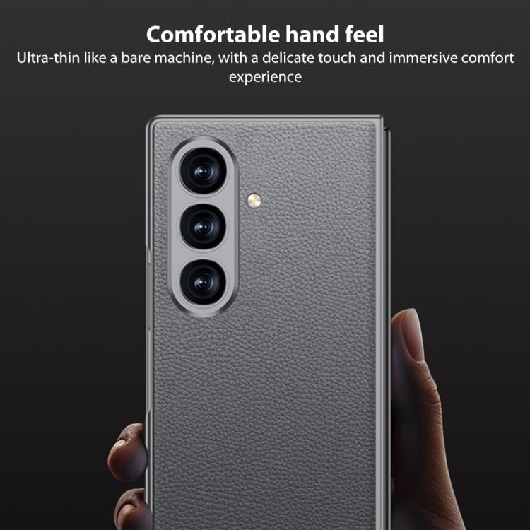 GKK Integrated Metal Paint Skin Feel Leather Full Coverage Phone Case