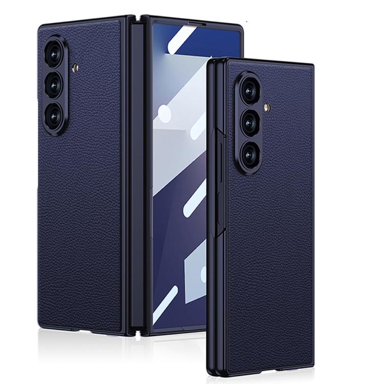 GKK Integrated Metal Paint Skin Feel Leather Full Coverage Phone Case