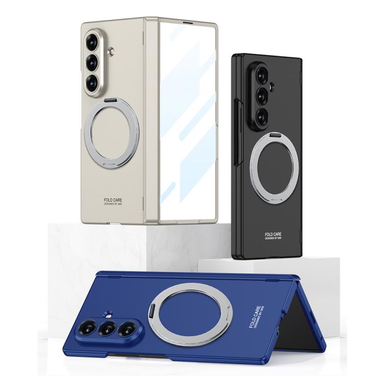 GKK Integrated Magnetic Folding Hinge Full Coverage Phone Case with Rotating Bracket