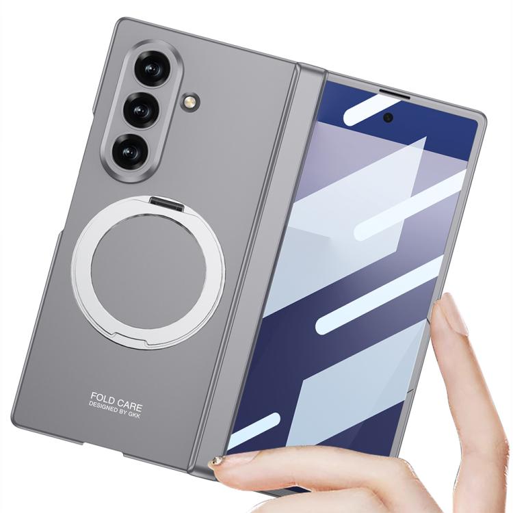 GKK Integrated Magnetic Folding Hinge Full Coverage Phone Case with Rotating Bracket