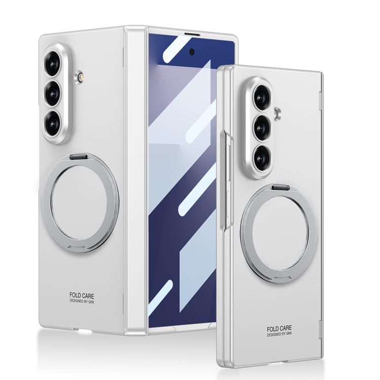 GKK Integrated Magnetic Folding Hinge Full Coverage Phone Case with Rotating Bracket