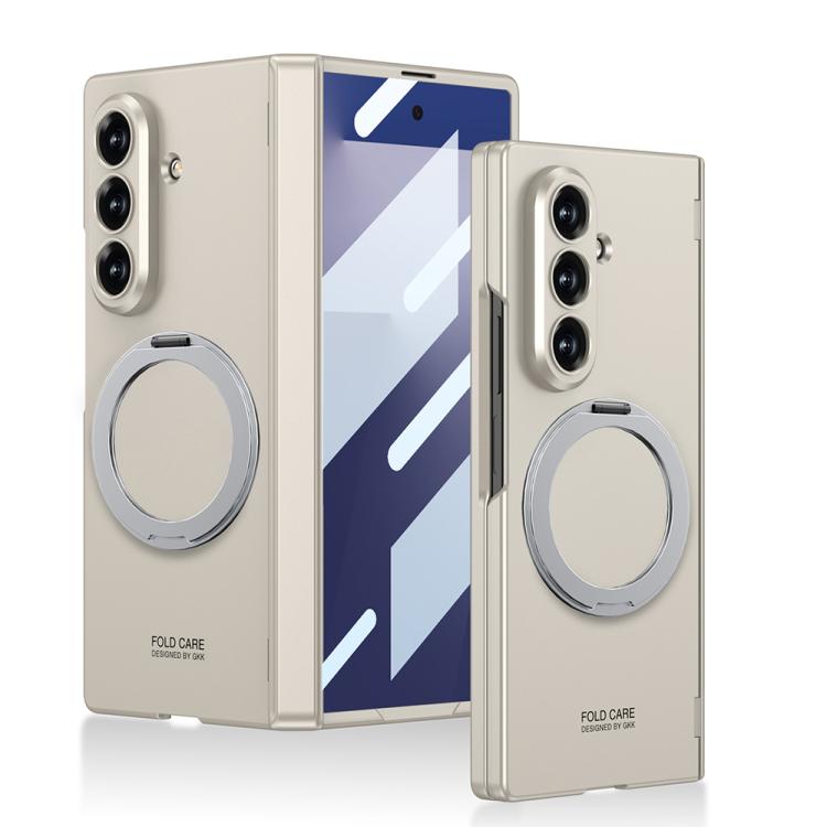 GKK Integrated Magnetic Folding Hinge Full Coverage Phone Case with Rotating Bracket