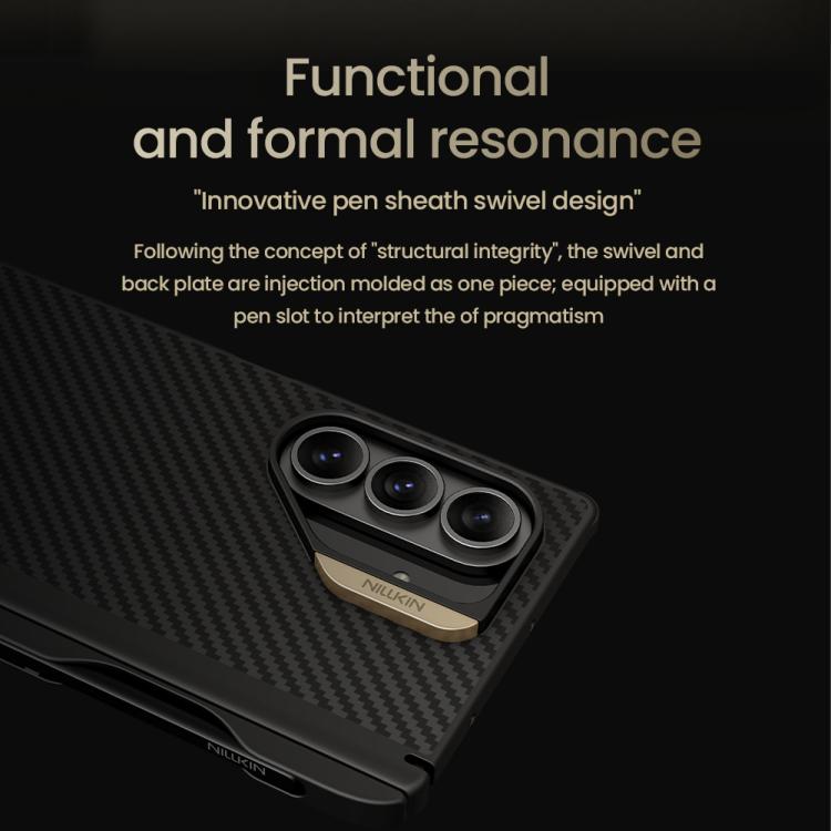NILLKIN Fiber Shield Pro Magnetic Version Aramid Fiber TPU Phone Case with Stylus