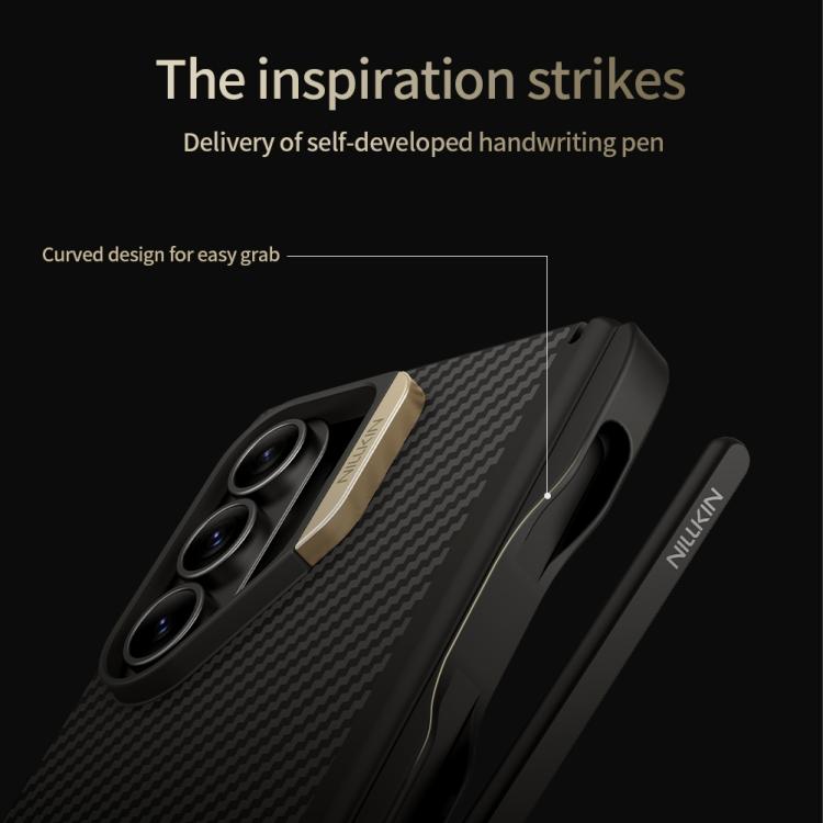 NILLKIN Fiber Shield Pro Magnetic Version Aramid Fiber TPU Phone Case with Stylus