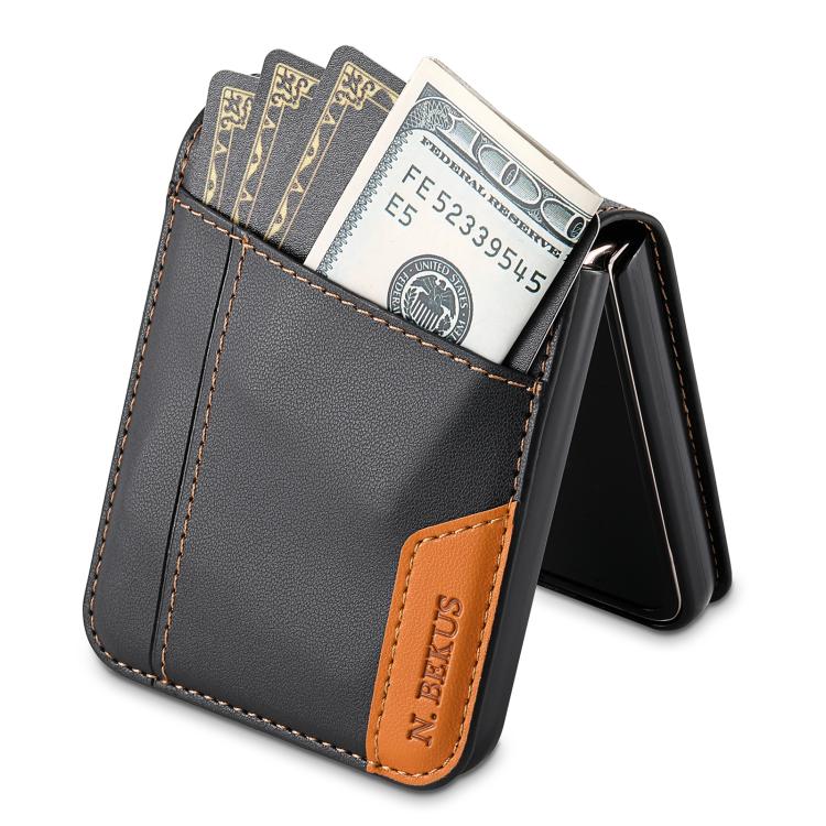 N.BEKUS P3 RFID Stitching Magnetic Flip Leather Phone Case