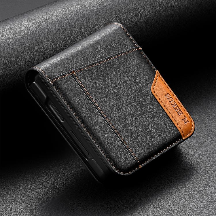 N.BEKUS P3 RFID Stitching Magnetic Flip Leather Phone Case