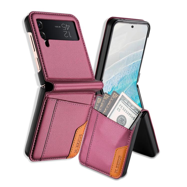 N.BEKUS P3 RFID Stitching Magnetic Flip Leather Phone Case