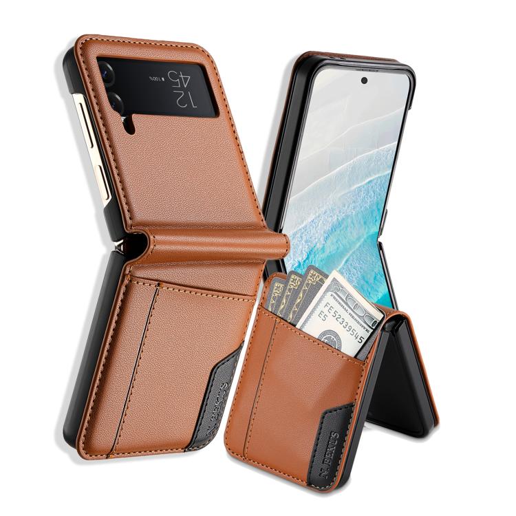 N.BEKUS P3 RFID Stitching Magnetic Flip Leather Phone Case