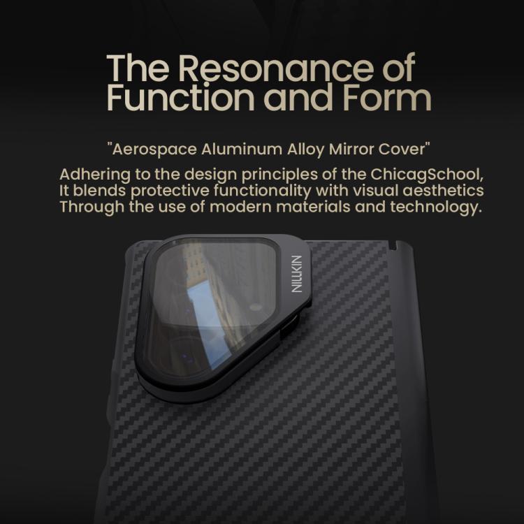 NILLKIN Aramid Fiber Transparent Mirror Cover Magnetic Version Phone Case